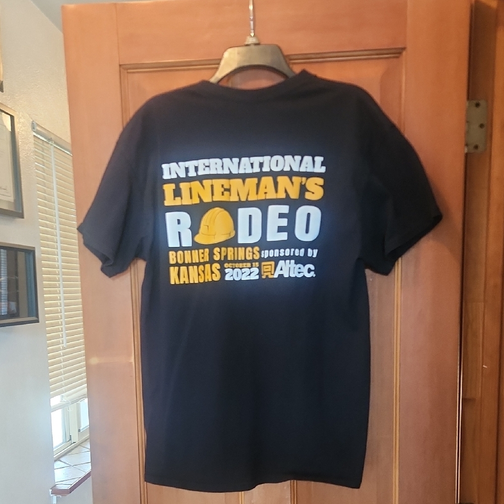 Men's Black International Lineman's Rodeo T-Shirt